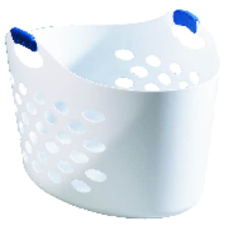 Rubbermaid Rubbermaid White Plastic Laundry Basket 2601